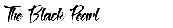 The Black Pearl font preview